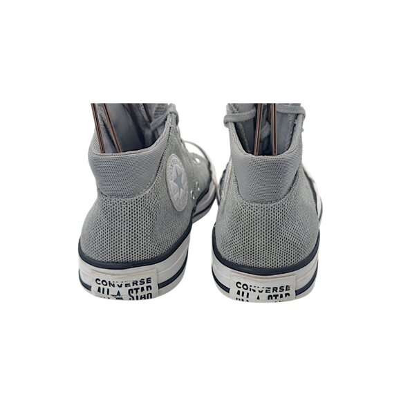 Converse Chuck Taylor All Star Mid Sneakers | Gray Mesh Canvas | Women’s 7 - Picture 4 of 10